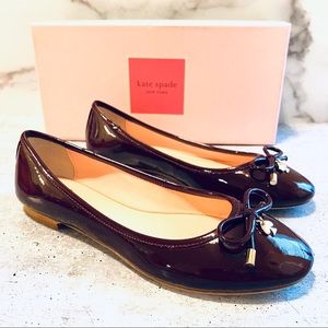 Kate Spade NY Willa Red Chestnut Ballet Flats 7M
